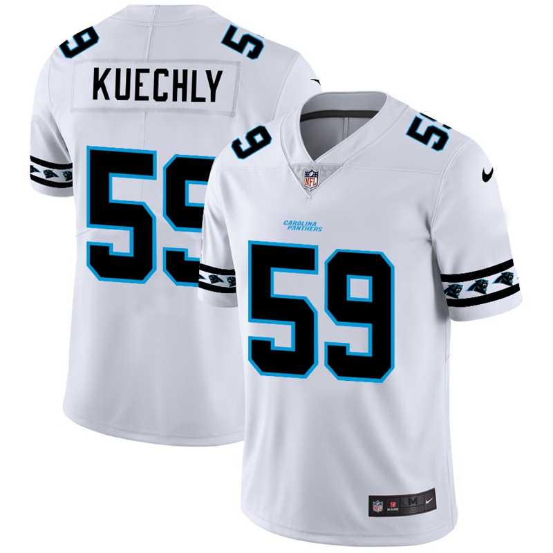 Nike Panthers 59 Luke Kuechly White Team Logos Fashion Vapor Limited Jersey Dyin